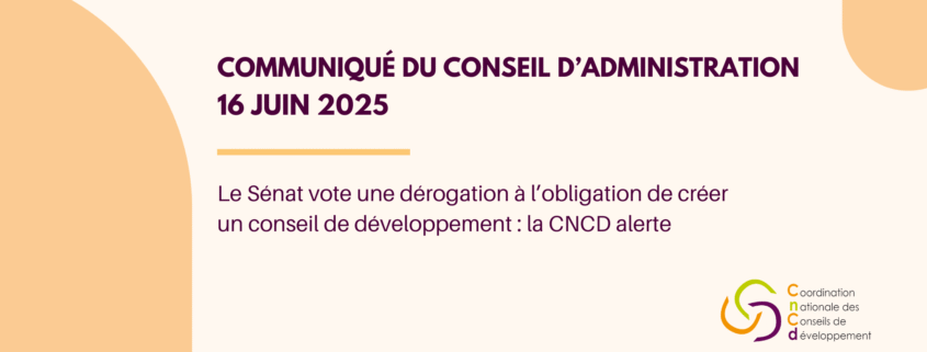 communiqué du CA - juin 2025