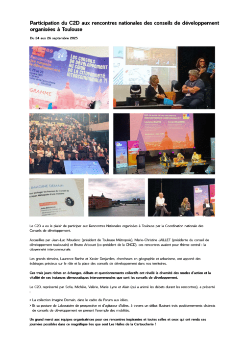 participation codev grenoble - 15es rencontres
