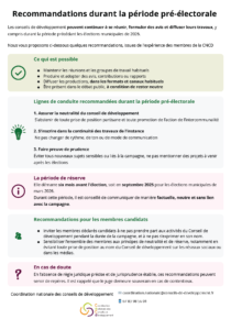 nos recommandations - période preelectorale