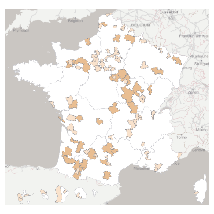 carte des EPCI et PETR sans codev - 19 mai 2026