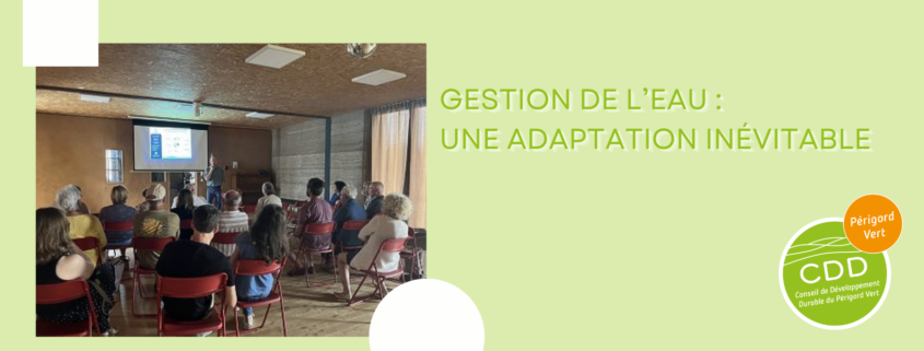 cdd perigord vert - café citoyen gestion eau