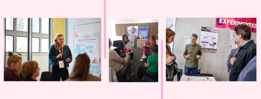 photos illustrant l'animation d'un conseil de développement